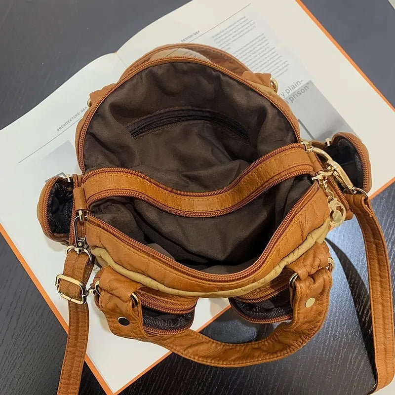 Luxury Brand Soft Sheepskin Shoulder Bag High Quality Female Shopping Bag Fashion Women'S Totes Bags Autumn Winter Lady Handbags